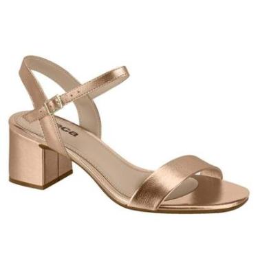 Imagem de Sandália Moleca Feminina Salto Baixo Grosso Casual-Feminino