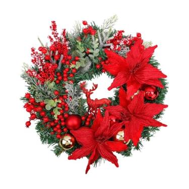 Imagem de Nishiyuenyi Guirlanda de Natal para Porta de Entrada, Bola Dourada para Janela, Interior, Exterior,