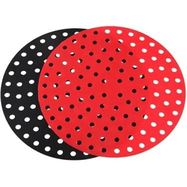 Imagem de Tapete de Silicone para Airfryer, Design Vazado com Distribuição Igualitária de Calor, Fácil Limpeza, Reduz Resíduos