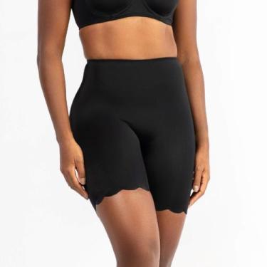 Imagem de Bermuda Cinta Modeladora Max Control Alta Compressão Lucitex, Preto, P