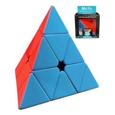 Imagem de Cubo Mágico Pyraminx Pirâmide, Triângulo, 3x3x3, Colorido, Profissional, 9.7cm, 6+ Anos