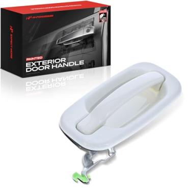 Imagem de A-Premium Maçaneta externa pintada do lado do motorista traseiro compatível com Chevrolet, GMC e Cadillac - Silverado 1500, Tahoe, Suburban, Avalanche, Sierra, Yukon XL, Escalade ESV, Olympic White