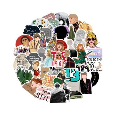 Imagem de Adesivos De Música Da Taylor Swift 50 Peças Impermeáveis Para Garrafa 