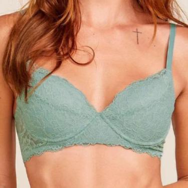 Imagem de Sutiã Meia-taça Com e Sem Bojo Em Renda Hope Tamanho:46Cor:Verde, 46, 