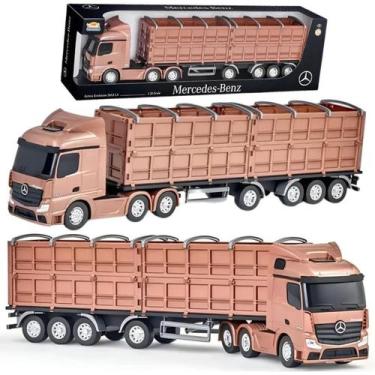 Imagem de Caminhão de Brinquedo Articulado Graneleiro Infantil Rodas Educativo P