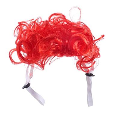 Imagem de Peruca para Cachorro Sintética Cães Acessório de Cabeça Festa Halloween Cosplay e Decoração