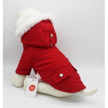 Imagem de Sugar Coat Casaco quente para cães de estimação para inverno roupas de clima frio jaqueta com capuz para cães pequenos filhotes médio grande roupas de gato com isolamento térmico acolchoado para neve