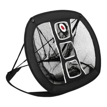 Imagem de Dynwave Rede de treino de golfe para chipping, de treino de swing para iniciantes com bolsa de armazenamento, alvo de golfe e rede de treinamento, Preto