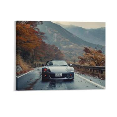 Imagem de HouLaiZhe Pôster conversível Jdm S2000 em tela, decoração estética para quarto, sala de estar, escritório, 28 x 35 cm