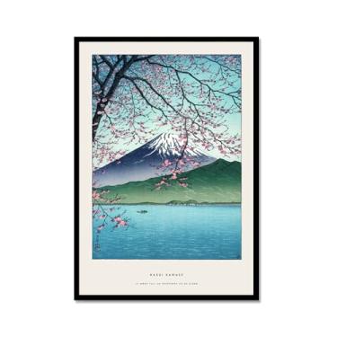 Imagem de Pôster Hasui Kawase Ohara Koson Impressões Katsushika Hokusai Pintura em Tela Onda Japonesa Arte de Parede Hiroshige Imagens para Decoração de Casa (SKU2,8 x 30,5 cm = (20 x 30 cm), Moldura de metal