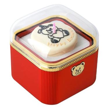 Imagem de Caixa de Bolo Urso,Acessórios de Urso para dos Namorados | Caixa De Colar De Noivado | Para Casais De Noivos No Dos Namorados Fotografia Festa Aniversário Jantar Piquenique