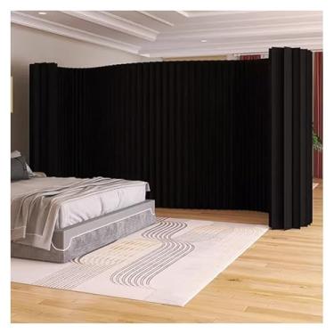 Imagem de Room divider Sala de estar, loja de roupas, divisor de papel, painel de parede com tela divisória de acordeão deformável e retrátil(500X160X28CM)