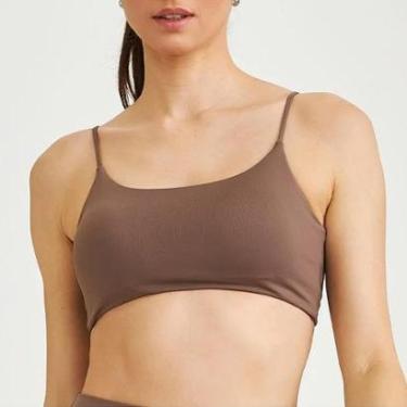 Imagem de Top Caju Brasil Feminino Clássico Sportive Marrom-Feminino