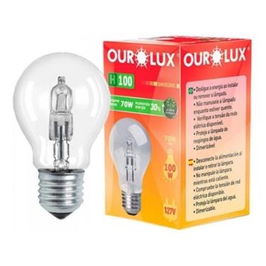 Imagem de Lâmpada Bulbo 70w X 220v 2700k E27 Halogena - Ourolux