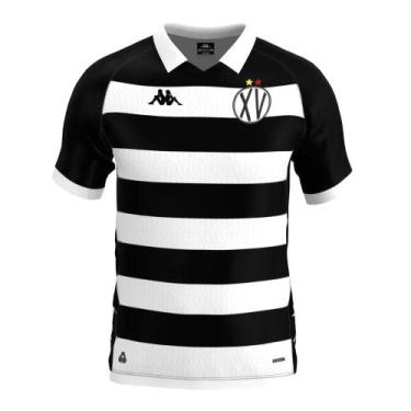 Imagem de Camisa XV de Piracicaba Jogo 1 Home Player Kombat 2026 Kappa, Preto e 