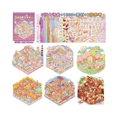 Imagem de Adesivos 3D De Paisagens De Desenho Animado TELADO Micro Cenários DIY 