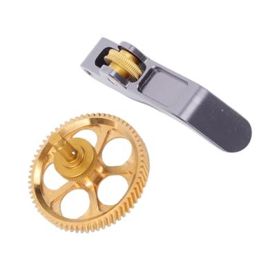 Imagem de Hyuduo Substituição do Conjunto de Engrenagem da Extrusora para Mini Impressora 3D A1 A1 Com Revestimento DLC Nano Engrenagem Helicoidal Construção Em Aço e Latão para PLA ABS PETG TPU