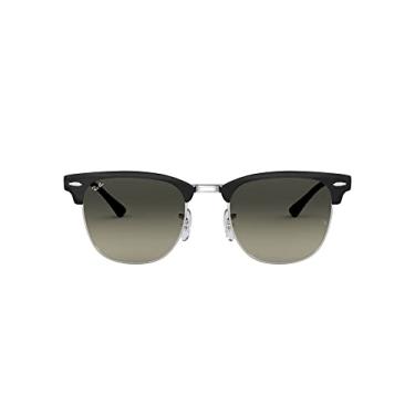 Imagem de Óculos de Sol Ray-Ban Clubmaster Metal 0RB3716 900471 Tam 51 / Preto/Prata - Lentes Cinza Gradiente