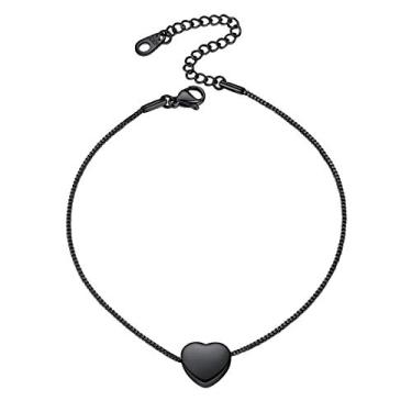 Imagem de ChainsHouse Corrente de tornozeleira redimensionável para mulheres meninas verão praia joias descalço aço inoxidável/ouro 18 quilates/prata esterlina S925 fígaro/trigo/corda torcida/corrente