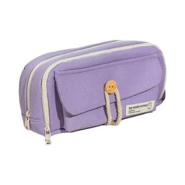 Imagem de Estojo De Lápis De Lona De Grande Capacidade, Bonito E Conveniente, Bo