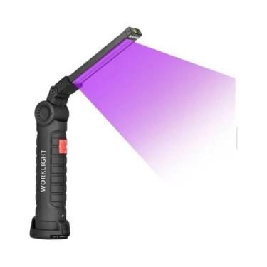 Imagem de Lanterna De Luz Negra 395NM UV 5 Modos Recarregável Por USB Lanterna D
