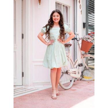 Imagem de Vestido Infantil Para Meninas Balonê Manga Princesa Delicado - Hadassa