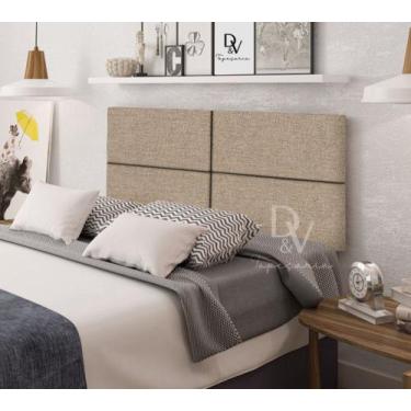 Imagem de Cabeceira Suspensa Estofada Dobrável Romi Decor - Várias Cores - D&V, 