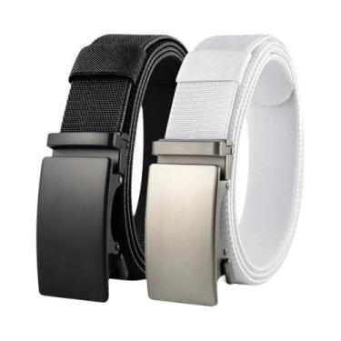 Imagem de Cinto Tático Masculino De Tamanho Grande Em Nylon Elástico Com Fivela 