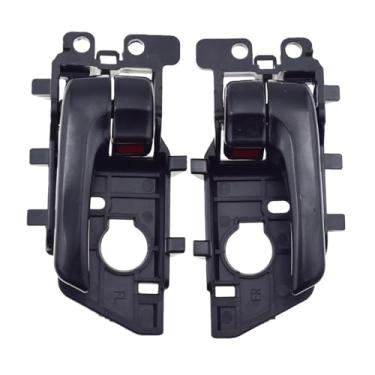 Imagem de Compatível com Kia Forte Cerato 2008 2009 2010 2011 2012 2013 Interior interno maçaneta da porta dianteira traseira LH/RH 826201M010WK, 826101M010WK(Black Pair)