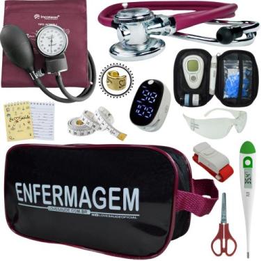 Imagem de Kit Enfermagem Aparelho Pressão Esteto Frete Grátis Promocao - Love Sa