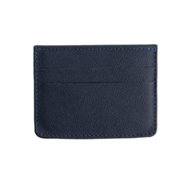 Imagem de Carteira Masculina Bertoni Ultra Slim Couro Legítimo Compacto, Fly mar