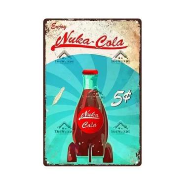 Imagem de Escultura De Metal Retro Nuka Cola Para Bar, Pub, Man Cave, Fãs De Fal