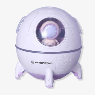 Imagem de Umidificador Luminaria Astronauta Rosa - Aromatizador De Ambiente - Zo