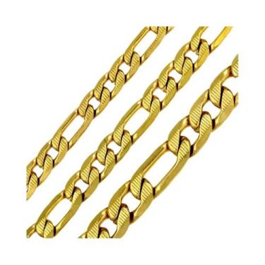 Imagem de Colar De Corrente Cubana Banhado a Ouro Para Homens E Mulheres, Cor Pr