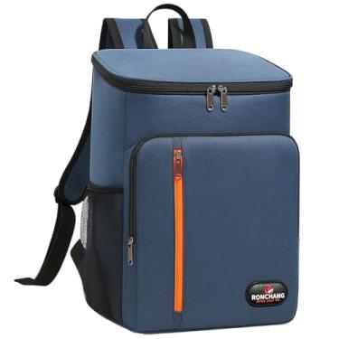 Imagem de Mochila Térmica Grande 20L Cooler Portátil Resistente Impermeável Piqueniques Viagens Esportes Ar Livre (black)