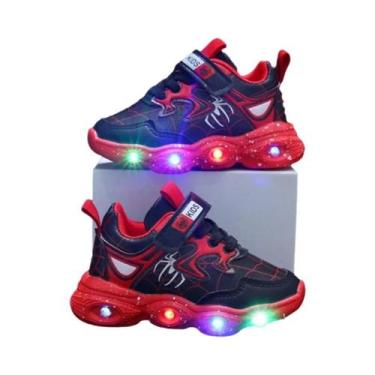 Imagem de Tênis LED Do Homem-Aranha Para Crianças Meninos E Meninas, Sneakers Ca