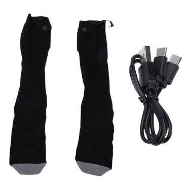 Imagem de Depisuta Meias Elétricas Aquecidas para Homens e Mulheres, Meias Térmicas Laváveis ​​alimentadas por Bateria Recarregável para Aquecimento de Pés de Inverno, Níveis de Aquecimento