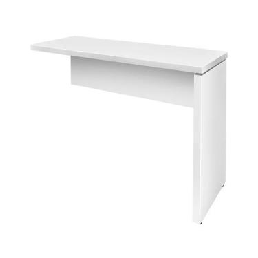 Imagem de Mesa de Escritório Auxiliar Pé Painel - Sm Delta - 74Ax90Lx45P, Branco