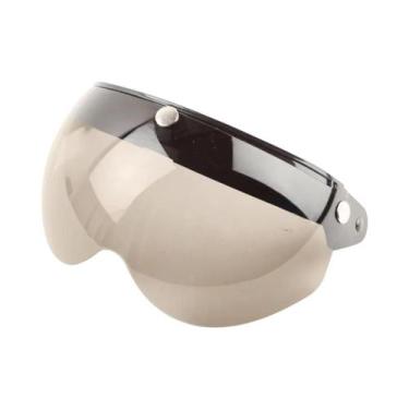 Imagem de Capacete De Motocicleta Retro Com Visor De Sol À Prova De Vento, Óculo