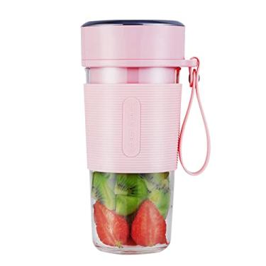 Imagem de Copo de liquidificador e misturador elétrico portátil recarregável via USB smoothie máquina frutas legumes milkshake para viagens escritório lar comid