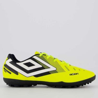Imagem de Chuteira Umbro Action Society Verde e Branca-Masculino