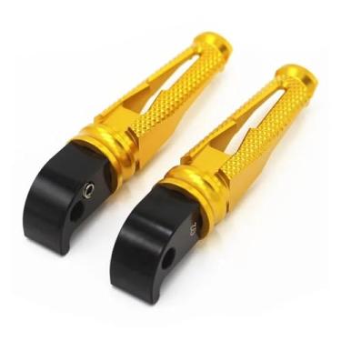 Imagem de Anti-derrapante Apoio para os pés traseiro para yzf r3 r15 r25 fz1 fz6 fz6r xjr1300 apoio para os pés traseiro do passageiro(Ouro)