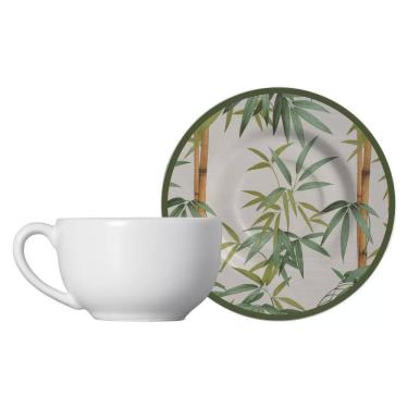 Imagem de Conjunto de 6 Xícaras de Chá com Pires - Bambu