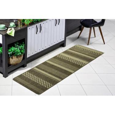 Imagem de Tapete passadeira 0,66 x 2,30 sisal antiderrapante pousada sala corred