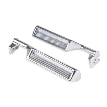 Imagem de Conjunto De Maçanetas Internas Internas, Lado Esquerdo/direito, Compatível Com Ford 1987-1996 F150 F250 F53 F59 F800 Mustang E7TZ-1522601-A E7TZ-1522600(2Pcs chrome)