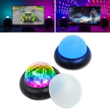 Imagem de Luz de Noite Ambiente 2 em 1 Recarregável via USB Festa Vídeo Jogo Captura Som