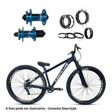 Imagem de Bicicleta aro 26 Absolute Nero 5 Azul Marinho Single Freio Hidráulico 