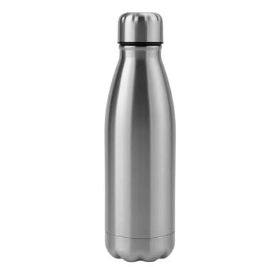 Imagem de Garrafa Térmica Inox 500 ml Prata Parede Dupla Anti Vazamento Design Moderno