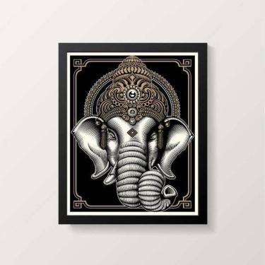 Imagem de Quadro Decorativo Elefante Ganesha 24X18Cm