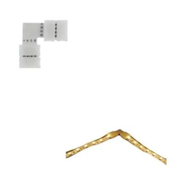 Imagem de Conectores De Fita LED RGB 5PCS 2Pin 4Pin Em Forma De T L 8mm 10mm Lar